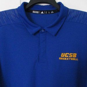 adidas Mens S/S "UCSB Basketball" (Santa Barbara) Polo Shirt NWOT- Size XXL